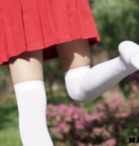 网红写真-神楽坂真冬-少女と自然と白い靴下 第45张
